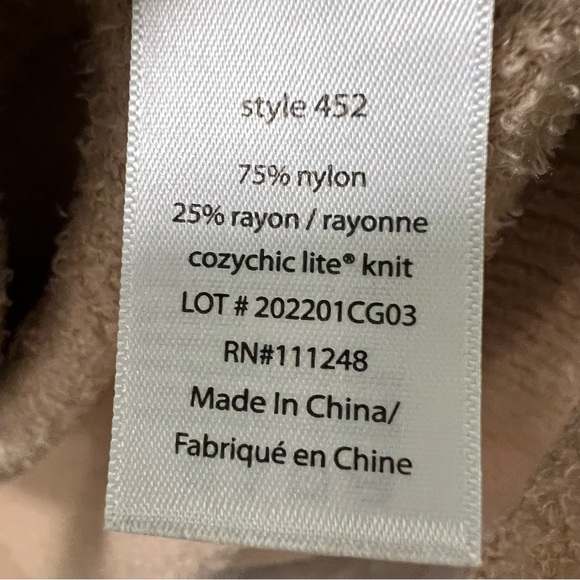 BAREFOOT DREAMS CozyChic Lite Circle Cardi Cardigan M | Buttery Soft | Pockets - Picture 9 of 11